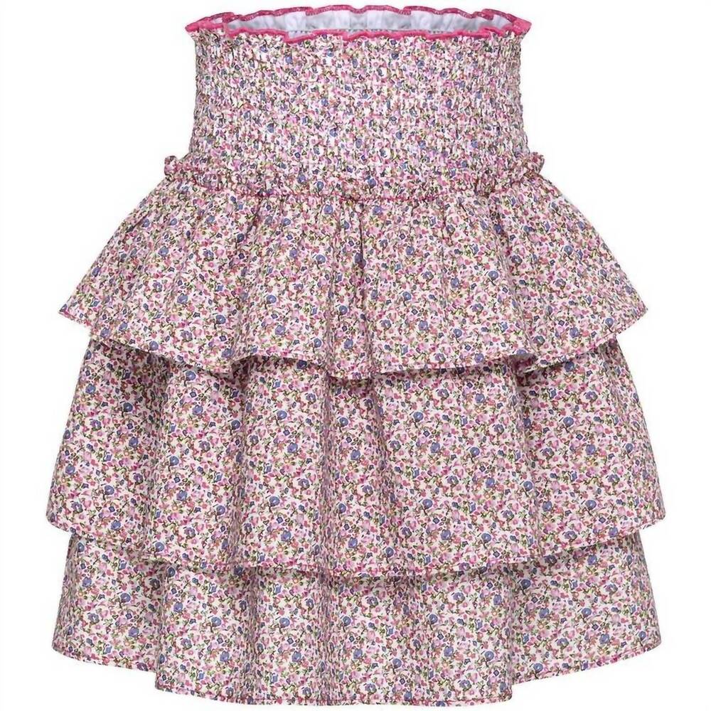 NEW PLEAT girl's petals sally skirt in violet
